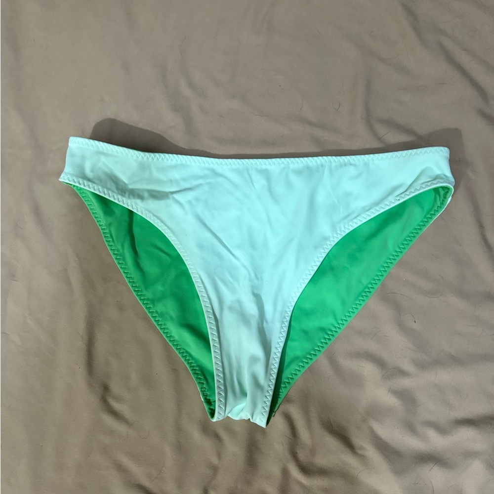 Reversible Mint and Green Bikini Bottom - Women Swim